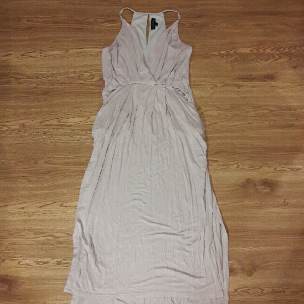 Taupe Dress with Pockets